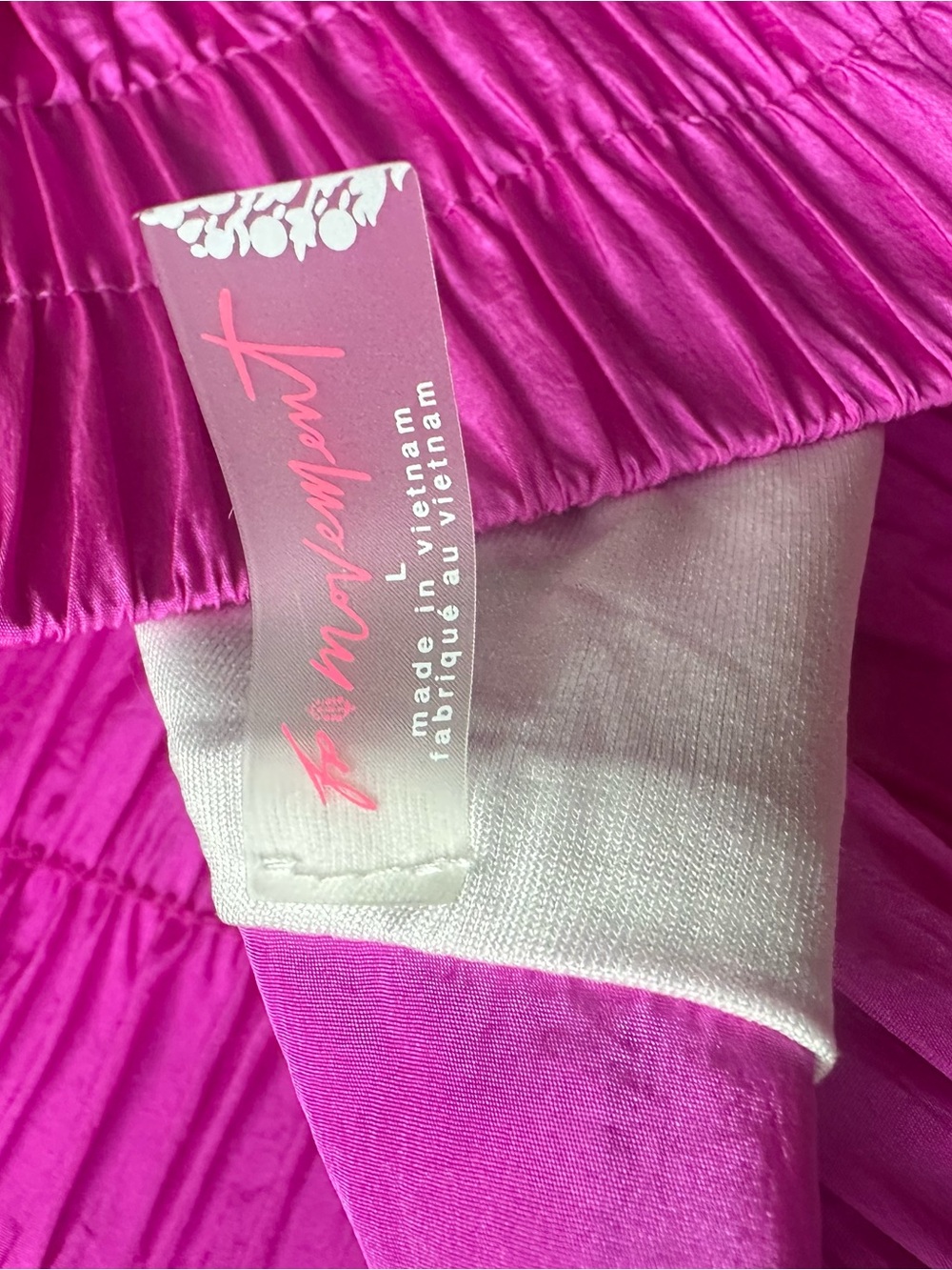 The Way Home FP Movement Bright Pink Smocked Waist Athletic Shorts - Picture 4 of 5